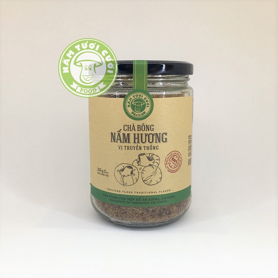 Chà bông nấm hương vị truyền thống hũ 200g